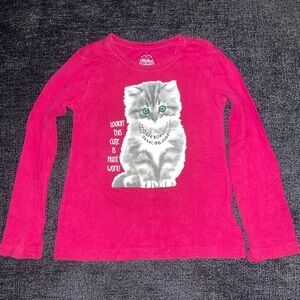 Long sleeve kitty top size XS 4/5